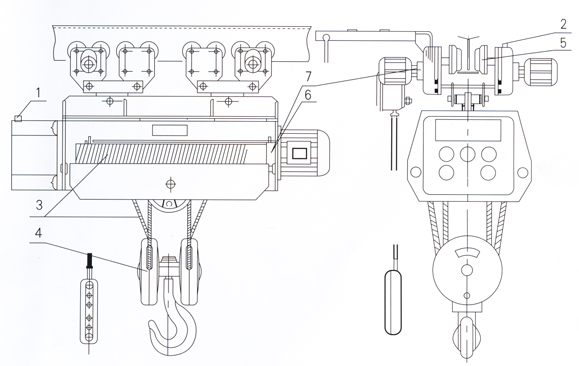 HC-B方形鋼絲繩電動(dòng)葫蘆設(shè)計(jì)圖：